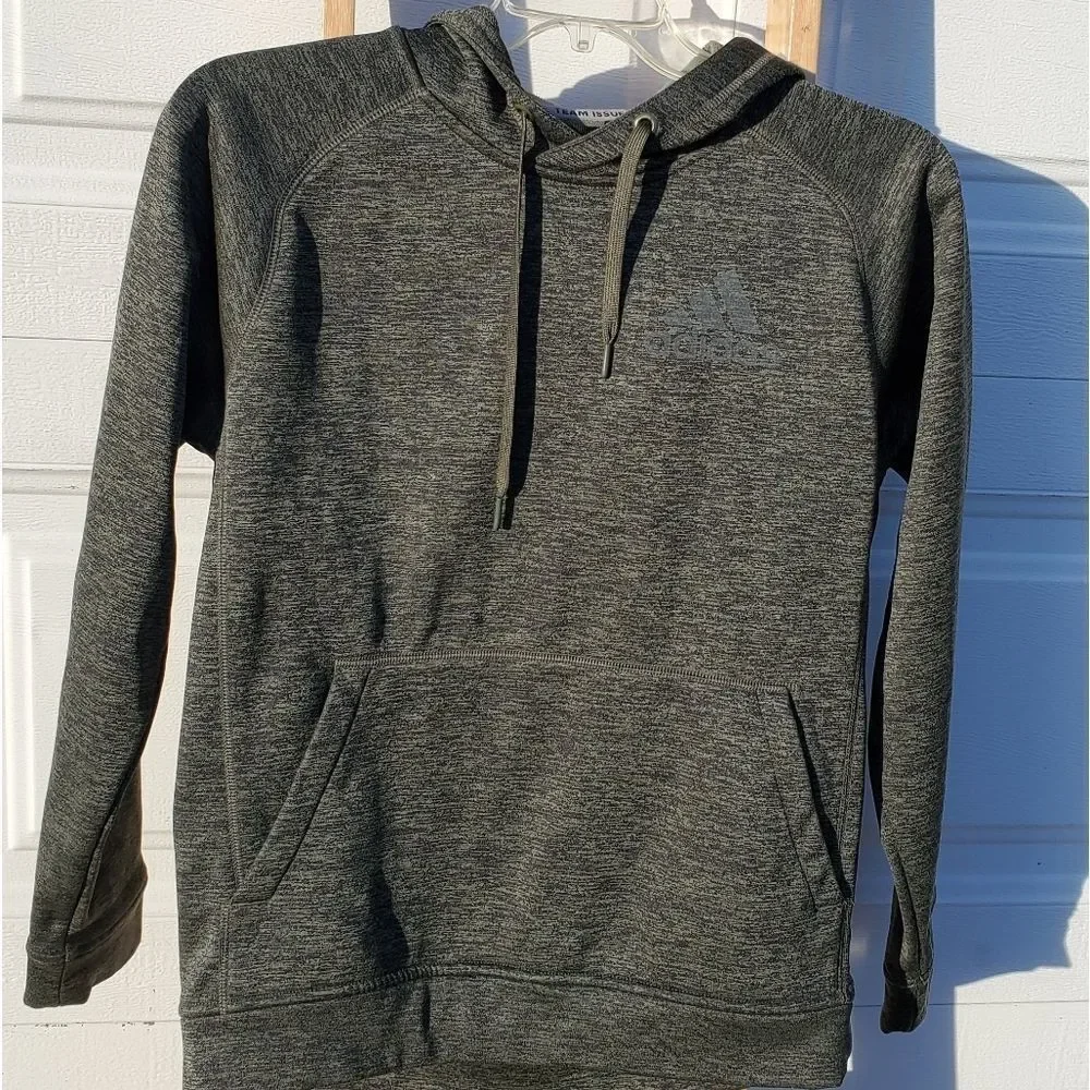 Adidas sage green climawarm hoodie - Picture 1 of 8